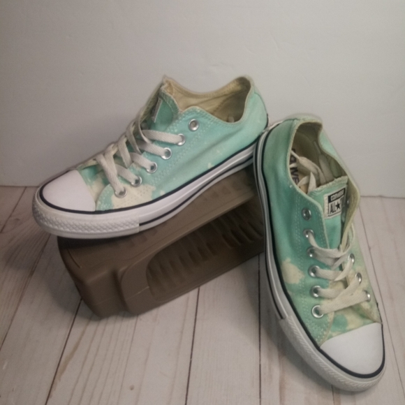 Converse low top Mint green bleached sneakers - Picture 5 of 16